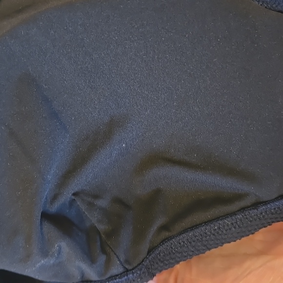 NWT J. Crew Navy White Rick Rack Trim Flounce Bikini Top - Picture 8 of 9